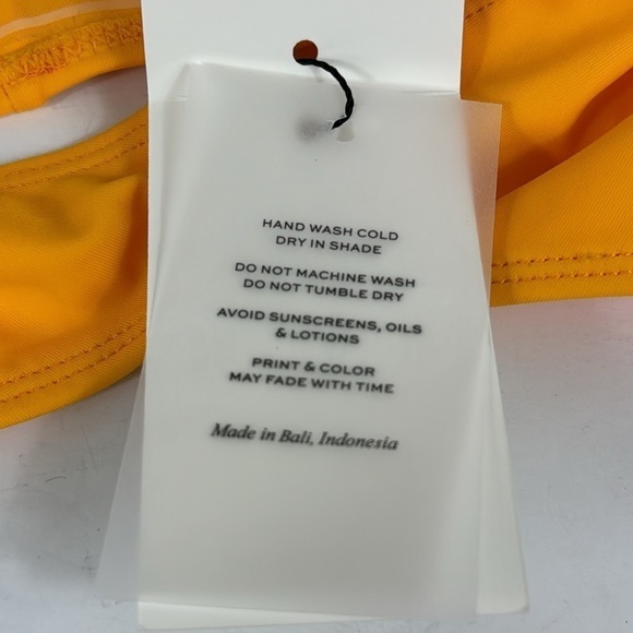 Faithfull The Brand Dylla Bikini Bottoms Women's US 4 Sun Orange Yellow NWT, - Picture 11 of 13